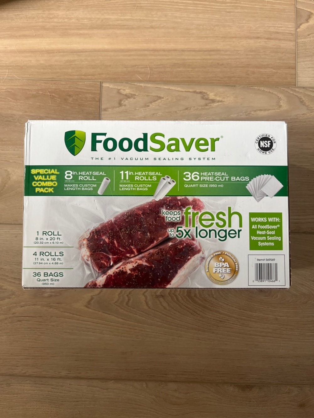 Brand New FoodSaver Combo Pack bags and Heat-seal Rolls